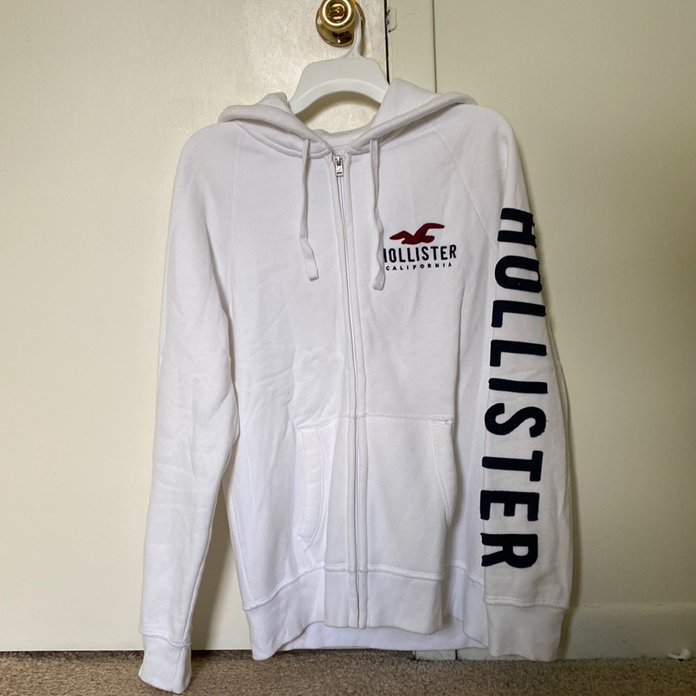 Medium White hollister jacket for men